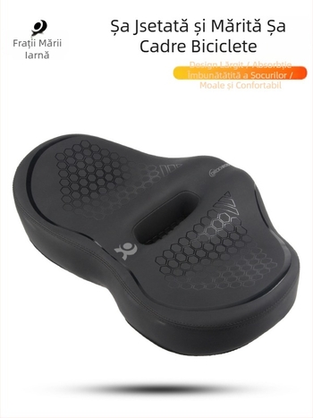 DRCKHROS Șa de bicicletă – universală, groasă, ultra-moale, absorbantă la șocuri, cu strat de spumă (Model DH-2024101)