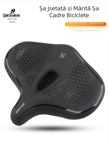 DRCKHROS Șa de bicicletă – universală, groasă, ultra-moale, absorbantă la șocuri, cu strat de spumă (Model DH-2024101)