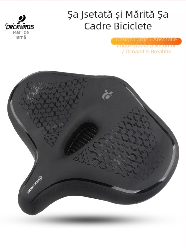 DRCKHROS Șa de bicicletă – universală, groasă, ultra-moale, absorbantă la șocuri, cu strat de spumă (Model DH-2024101)