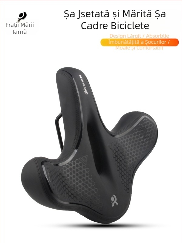 DRCKHROS Șa de bicicletă – universală, groasă, ultra-moale, absorbantă la șocuri, cu strat de spumă (Model DH-2024101)