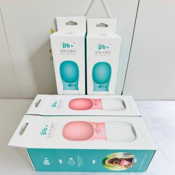 Sticlă de apă portabilă pentru animale de companie cu fântână de băut pentru câini și pisici, potrivită pentru excursii în aer liber