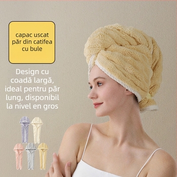 Căciulă de uscat părul din Coral Fleece, 32 fire, țesătură simplă, 120–139 g, brand Man youyou