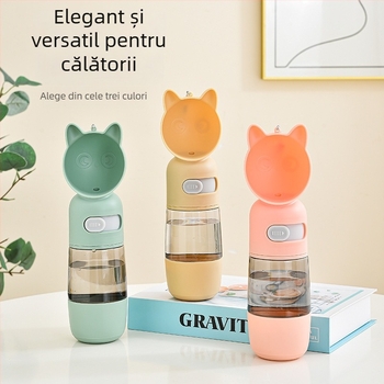 Sticlă de apă pentru câini Nanbo Wang, PP, portabilă, pentru exterior, pachet de 48 buc.