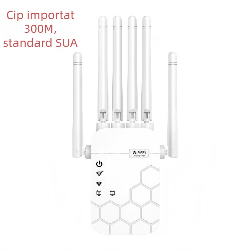 Repetor WiFi cu șase antene | 1200 Mbps | acoperire 300 m | 802.11ac | penetrare prin pereți