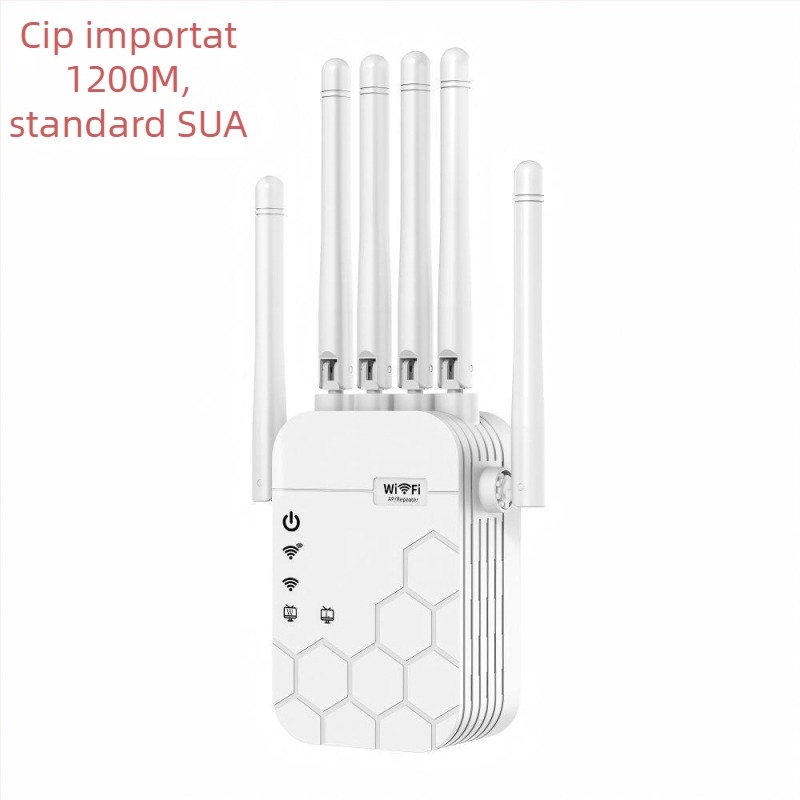 Repetor WiFi cu șase antene | 1200 Mbps | acoperire 300 m | 802.11ac | penetrare prin pereți