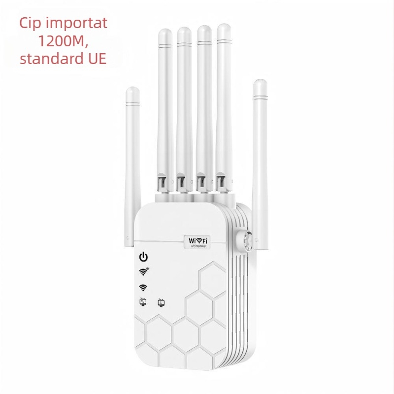 Repetor WiFi cu șase antene | 1200 Mbps | acoperire 300 m | 802.11ac | penetrare prin pereți