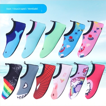 Pantofi de traseu în râu — subțiri, respirabili, antiderapți, talpă exterioară din cauciuc, partea superioară din Lycra