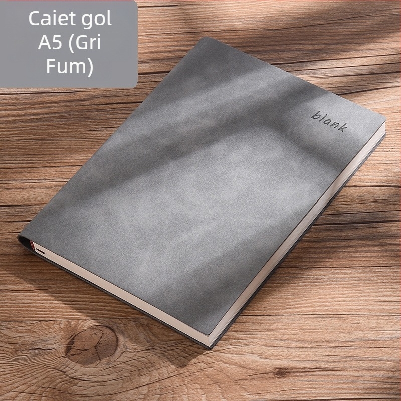 Caiet cu copertă din piele ecologică, legare cu sârmă, Forest hârtie, greutate a hârtiei 100, 100 pagini, model BY-2031