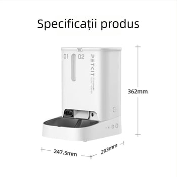Petkit hrănitor inteligent Solo Twin Star cu vizualizare pentru pisici și câini