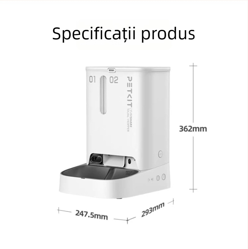 Petkit hrănitor inteligent Solo Twin Star cu vizualizare pentru pisici și câini