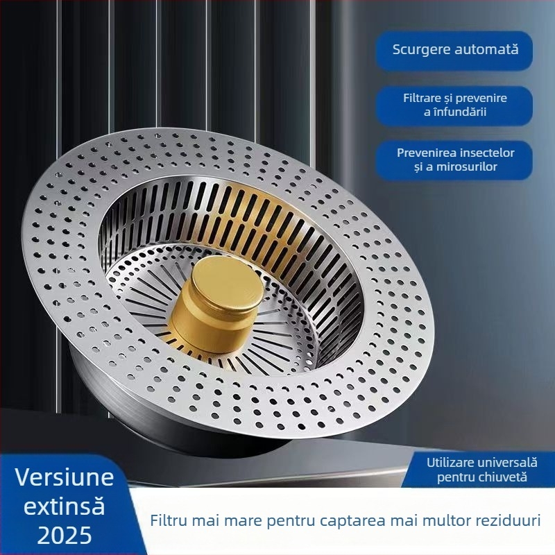 Filtru pop-up pentru chiuveta de bucătărie – Anti-blocare, Anti-miros; Poliester; Stil modern