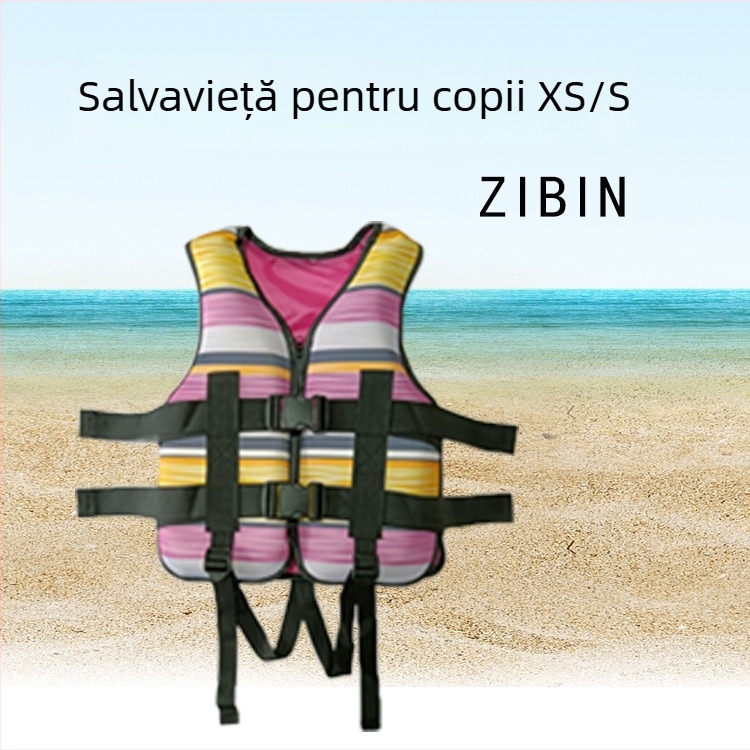 Vestă de salvare pentru copii ZIBIN LV803, PVC ecologic, pentru vârsta 2–8 ani