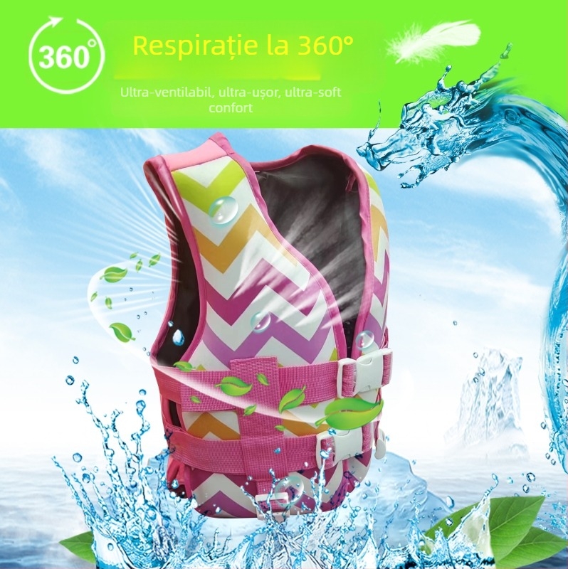 Vestă de salvare pentru copii ZIBIN LV803, PVC ecologic, pentru vârsta 2–8 ani