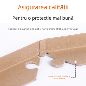 Protector de colț din hârtie Kraft cu lacăt, unghi de 90 de grade, versiune dură