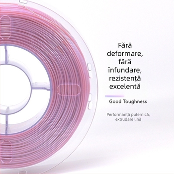 Filament PLA pentru imprimare 3D, seria Chameleon, schimbare de culoare, secțiune circulară, lungime 340–350 m