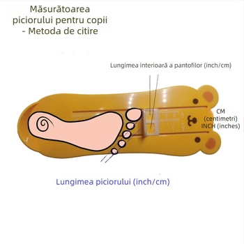 Instrument de măsurare a picioarelor pentru copii, în formă de urs - JT001, plastic; AN001; tip încălțăminte potrivit 11977595930; stil chinezesc