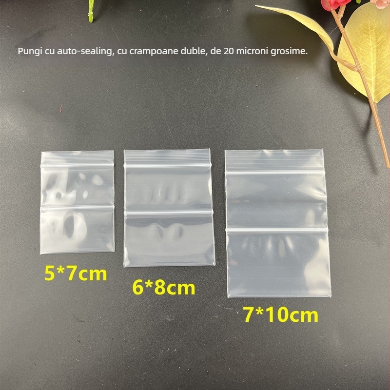 Sac de depozitare pentru bijuterii cu design cu dublu compartiment, închidere cu fermoar, construcție ABS+PE