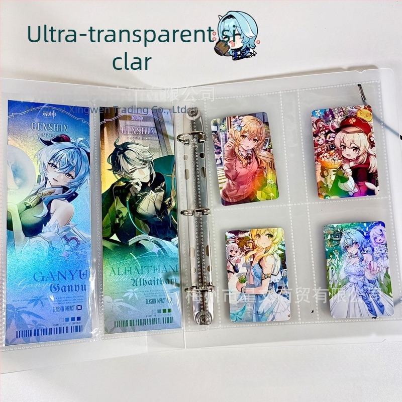 Pagină internă mare pentru album de carduri — pagini PP, 10 foi, compatibilă cu găuri de trei sau șase