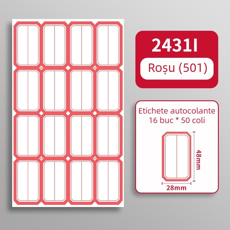 Etichetă autoadezivă scrisă manual - Marcă: Kaba Bear, Model: Kbx-2431, Material: autoadeziv, Personalizare: Da