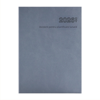 Caiet cu legare prin cusătură, hârtie Dowling 80 g, 50–100 de pagini, notebook minimalist cu calendar lunar și planner
