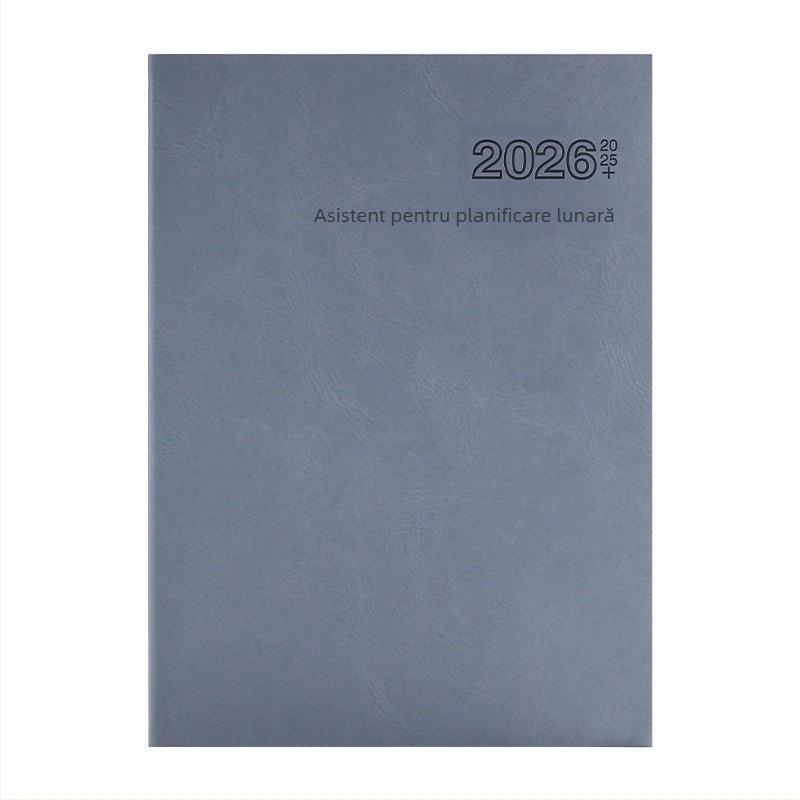 Caiet cu legare prin cusătură, hârtie Dowling 80 g, 50–100 de pagini, notebook minimalist cu calendar lunar și planner