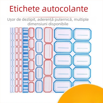 Etichete scrise manual, material autocolant, model 00, Zhengyou, 49 etichete pe pagină