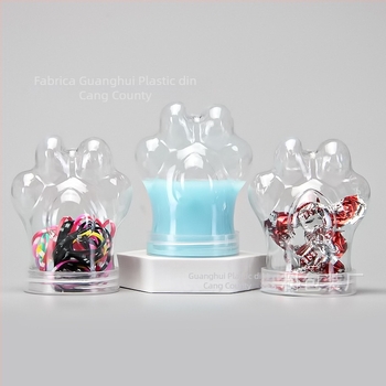 Recipient PET cu gură lată, capac cu filet spiral, transparent, pentru uz casnic, mai multe forme