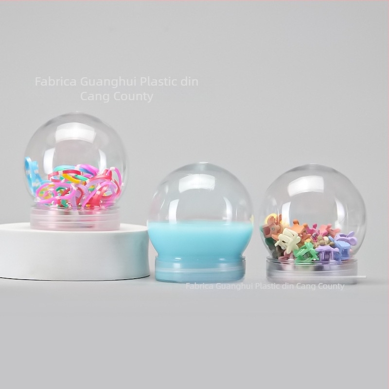 Recipient PET cu gură lată, capac cu filet spiral, transparent, pentru uz casnic, mai multe forme