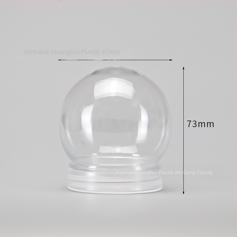 Recipient PET cu gură lată, capac cu filet spiral, transparent, pentru uz casnic, mai multe forme