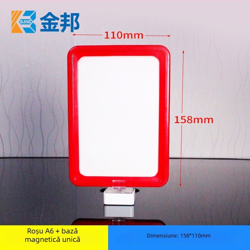 Etichetă magnetică pentru polița depozitului - Shibang, Material PP, cu bază magnetică unică