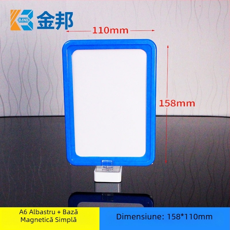 Etichetă magnetică pentru polița depozitului - Shibang, Material PP, cu bază magnetică unică