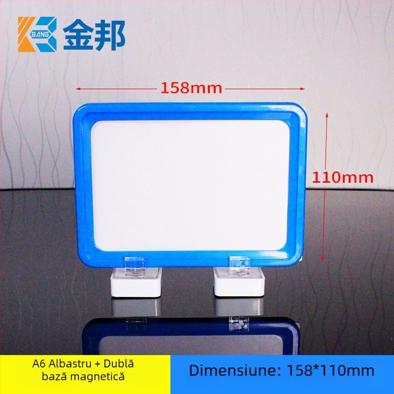 Etichetă magnetică pentru polița depozitului - Shibang, Material PP, cu bază magnetică unică
