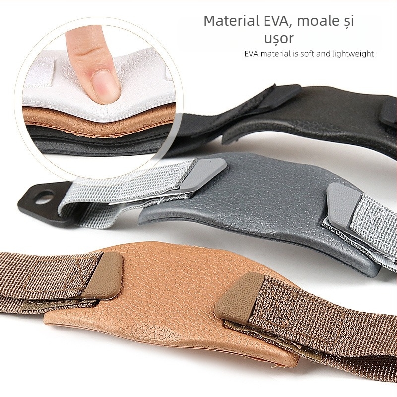 Accesoriu Crocs: Curea pentru calcâi cu Velcro, Curea demontabilă anti-cădere, Design în stil șiret