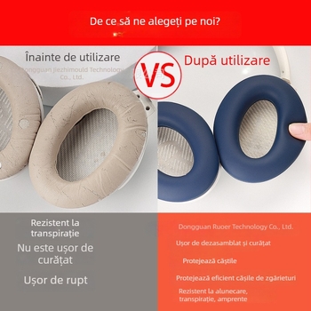 Husă de protecție pentru căști Sennheiser Momentum 4 – silicon, silicon lichid și TPU, turnare prin injecție, culoare solidă