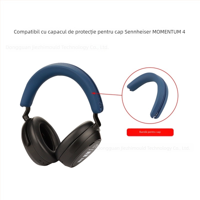 Husă de protecție pentru căști Sennheiser Momentum 4 – silicon, silicon lichid și TPU, turnare prin injecție, culoare solidă