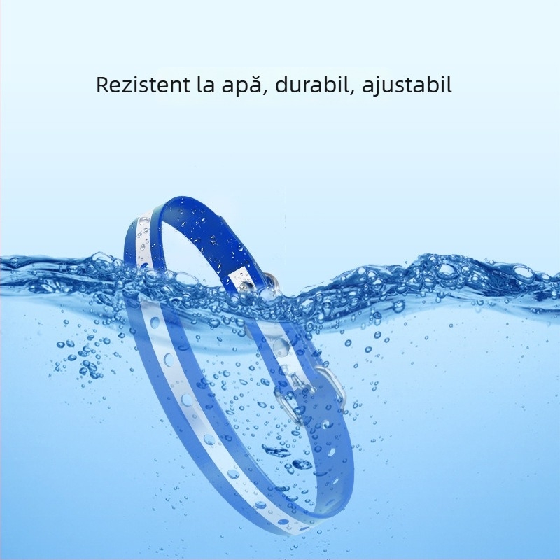 Colier pentru controlul lătrătărilor cu funcție de antrenament, colier TPU pentru câini