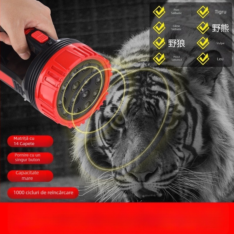 Repellent ultrasonic pentru animale pentru câini — putere înaltă, lanternă de autoapărare în exterior