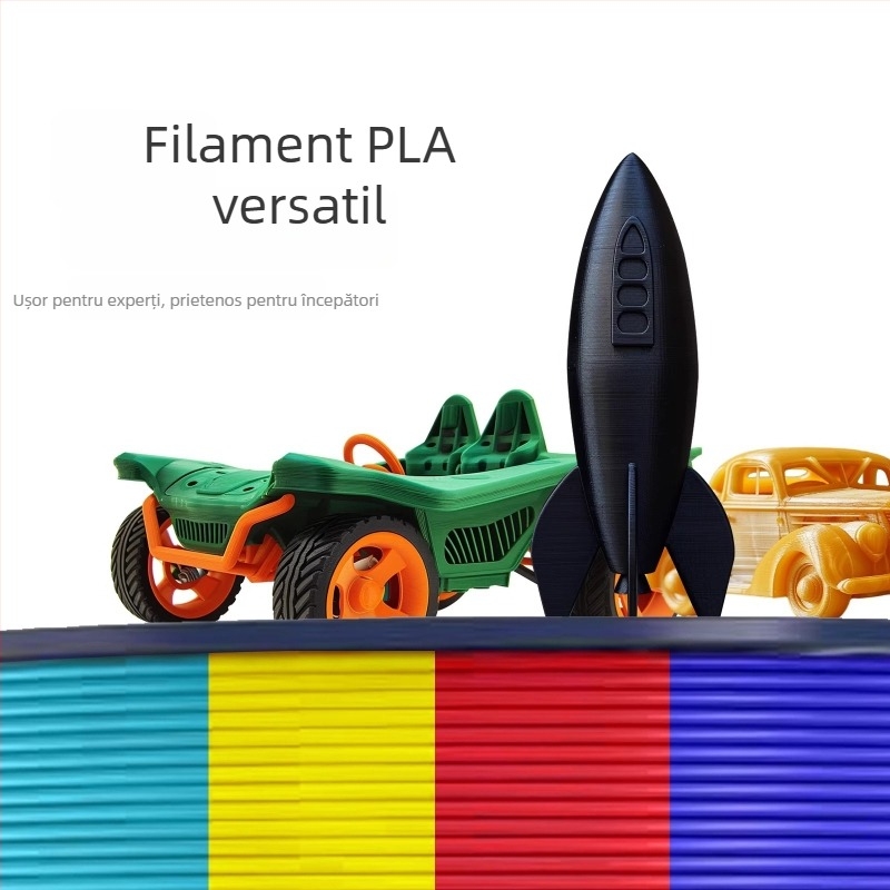 Filament PLA Three Green pentru imprimare 3D – 1 kg, densitate 1.24 g/cm³, compatibil cu imprimantele FDM