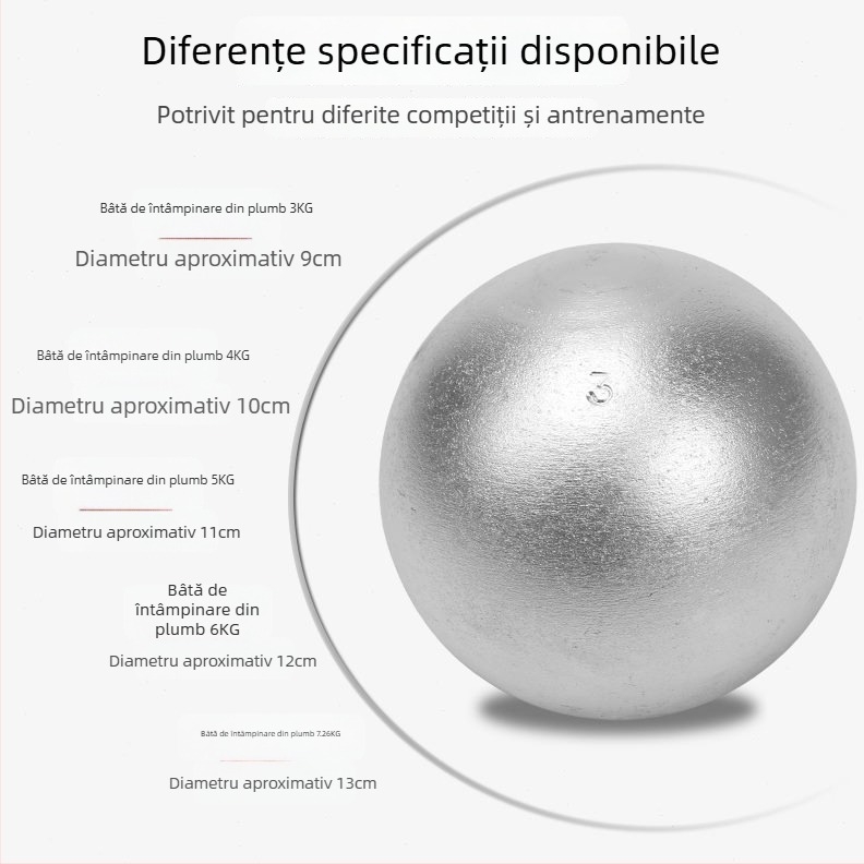 Aruncare cu greutatea Yupu din fontă, 3/4/5/6/7.26 kg, atletism