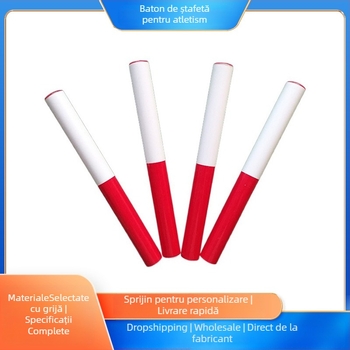 Baston pentru ștafetă — materiale: lemn, PVC, aliaj de aluminiu; model: 00; personalizare disponibilă; destinat atletismului