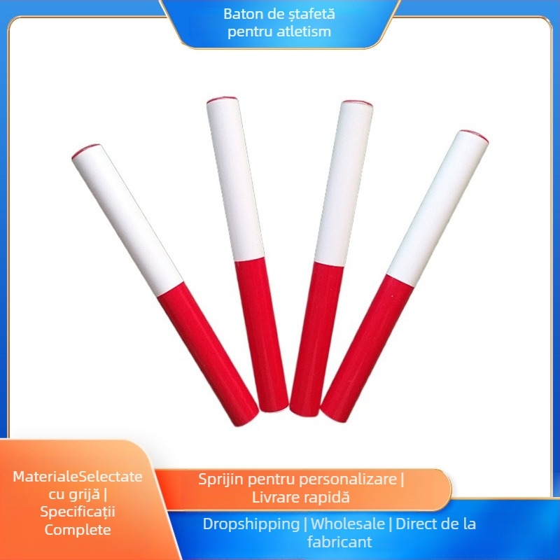 Baston pentru ștafetă — materiale: lemn, PVC, aliaj de aluminiu; model: 00; personalizare disponibilă; destinat atletismului
