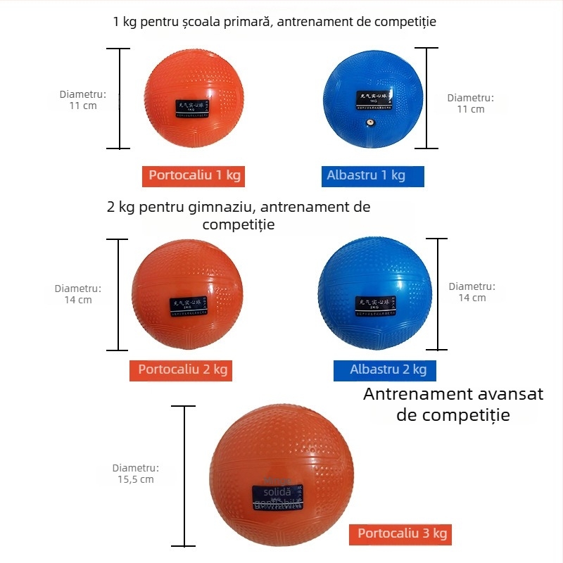 minge gonflabilă din cauciuc pentru atletism școlar, antrenament și competiții