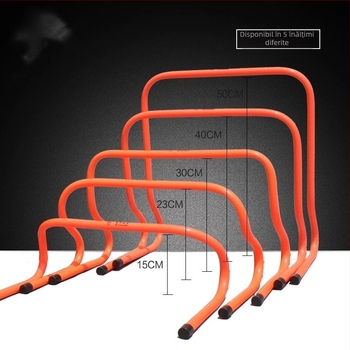 Hurdles pentru antrenamente pe pistă – ABS, copii, design curbat, model 852, personalizabil