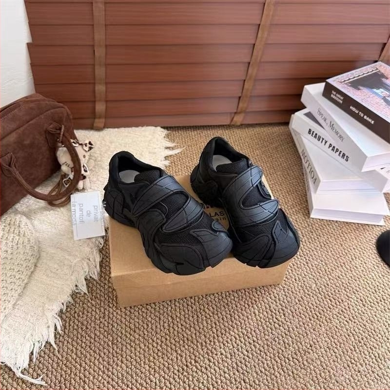 Pantofi casual femei, vârf rotund, partea superioară PVC, talpă EVA, închidere Velcro