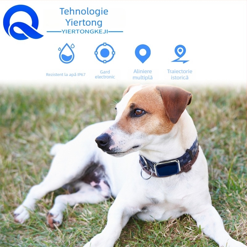 Tracker GPS pentru zgarda animalelor de companie, 4G – impermeabil, hartă în timp real, gard electronic, autonomie baterie 240 h