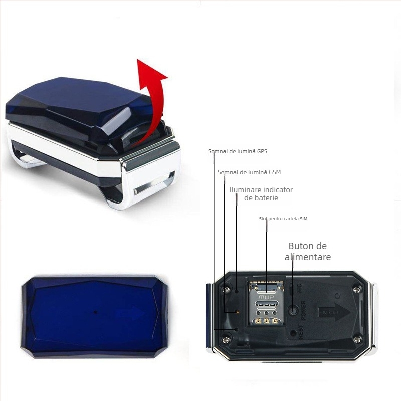 Tracker GPS pentru zgarda animalelor de companie, 4G – impermeabil, hartă în timp real, gard electronic, autonomie baterie 240 h
