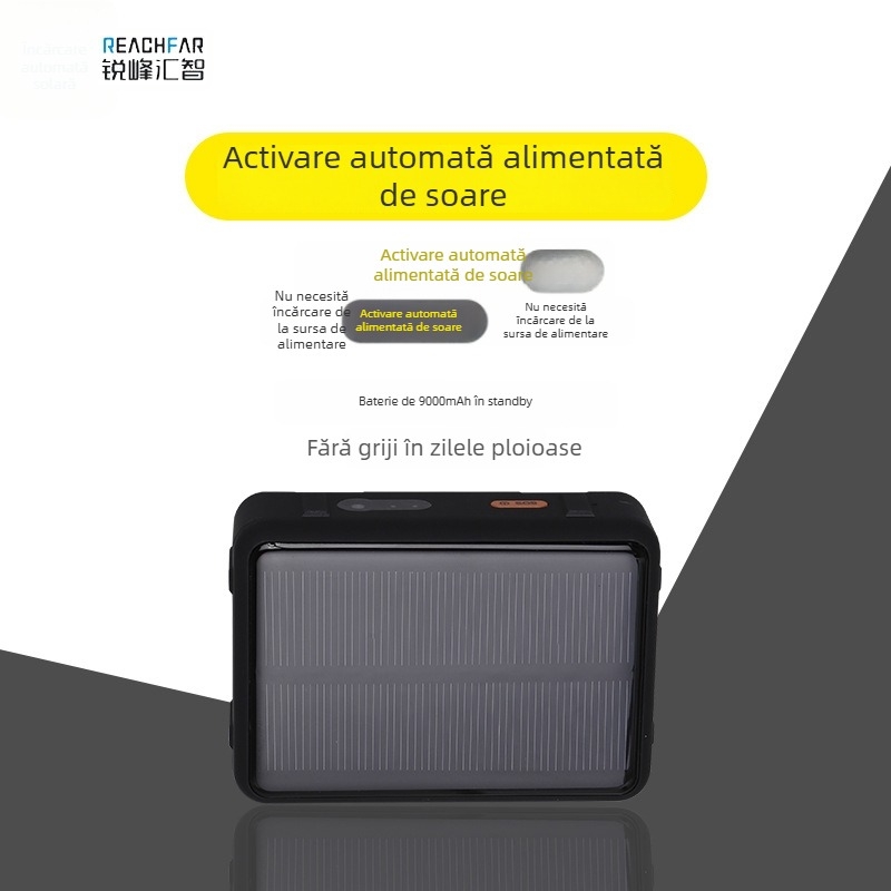 RF-V44 GPS tracker pentru bovine, ovine și cai – 4G, alimentare solară, IP67 impermeabil, localizator anti-pierdere