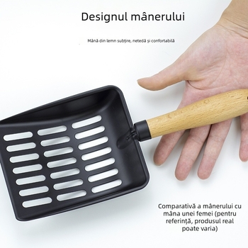 Lopată metalică pentru nisip de pisici – potrivită pentru pisici