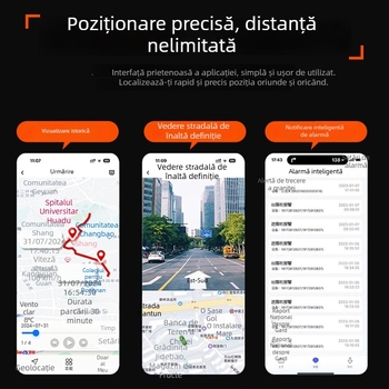 GPS tracker pentru vehicul cu poziționare Beidou, Anti-furt și Anti-pierdere, magnet puternic, versiune cablată, model ABL01