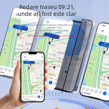 Tracker de card ultra-subțire cu poziționare globală pentru portofel — urmărire partajată, istoric de 7 zile, baterie 540 mAh